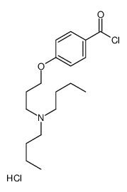 4-[3-(dibutylamino)propoxy]benzoyl chloride,hydrochloride结构式