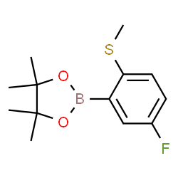 5-Fluoro-2-(methylthio)phenylboronic acid pinacol ester Structure