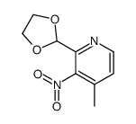 2-(1,3-dioxolan-2-yl)-4-methyl-3-nitropyridine Structure
