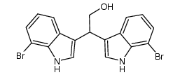 2,2-bis(7-bromo-1H-indole-3-yl)ethanol结构式