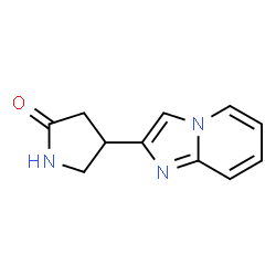 4-(咪唑并[1,2-a]吡啶-2-基)吡咯烷-2-酮结构式