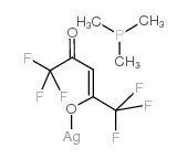三甲基膦(六氟乙酰丙酮)银(I)结构式