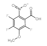 2,4,5-三氟-3-甲氧基-6-硝基苯甲酸结构式