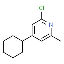 2-氯-4-环己基-6-甲基吡啶结构式