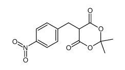 5-(4-nitrobenzyl)-2,2-dimethyl-[1,3]dioxane-4,6-dione结构式
