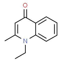 1-乙基-2-甲基喹啉-4(1H)-酮结构式