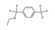 (difluoro(4-(trifluoromethyl)phenyl)methyl)(ethyl)sulfane结构式