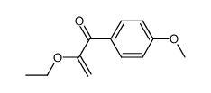 2-ethoxy-1-(4-methoxyphenyl)prop-2-en-1-one结构式