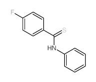 Benzenecarbothioamide,4-fluoro-N-phenyl- Structure