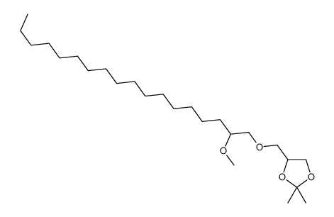4-[[(2-Methoxyoctadecyl)oxy]methyl]-2,2-dimethyl-1,3-dioxolane Structure