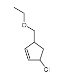 3-Chlor-5-aethoxymethyl-cyclopenten-(1) Structure