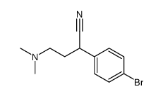2-(4-bromophenyl)-4-(dimethylamino)butanenitrile Structure