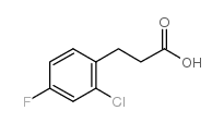 3-(2-氯-4-氟苯基)丙酸结构式