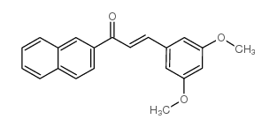 3-(3,5-二甲氧基苯基)-1-(2-萘)-2-丙烯-1-酮结构式