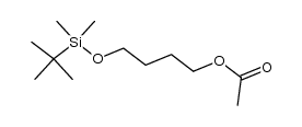 acetic acid 4-(tert-butyldimethylsilanyloxy)butyl ester结构式