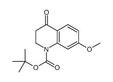 TERT-BUTYL 7-METHOXY-4-OXO-3,4-DIHYDROQUINOLINE-1(2H)-CARBOXYLATE结构式
