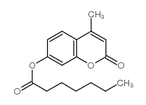 4-甲基伞形酮庚酯结构式