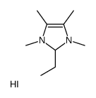2-ethyl-1,3,4,5-tetramethyl-1,2-dihydroimidazol-1-ium,iodide Structure