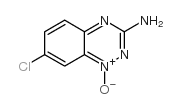3-氨基-7-氯-1,2,4-苯并三嗪-1-氧化物结构式
