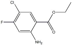 2-Amino-5-chloro-4-fluoro-benzoic acid ethyl ester结构式
