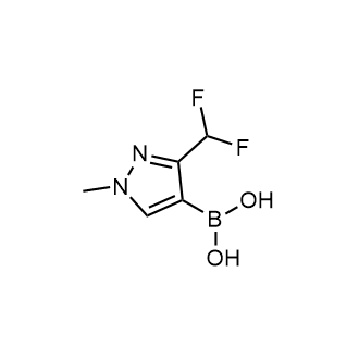 [3-(二氟甲基)-1-甲基-吡唑-4-基]硼酸结构式