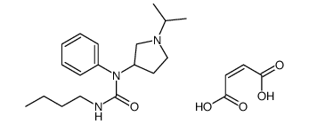 Urea, 3-butyl-1-(1-isopropyl-3-pyrrolidinyl)-1-phenyl-, fumarate (1:1) Structure