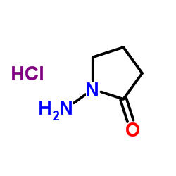 1-Amino-2-pyrrolidinone hydrochloride (1:1) Structure