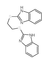 2-[2-(1H-benzoimidazol-2-ylsulfanyl)ethylsulfanyl]-1H-benzoimidazole结构式