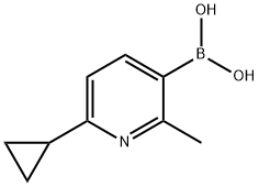 2-Methyl-6-(cyclopropyl)pyridine-3-boronic acid Structure
