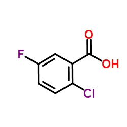 2-氯-5-氟苯甲酸结构式