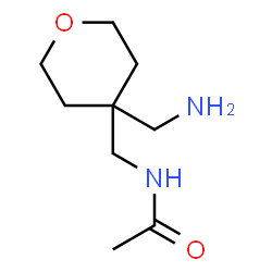 Acetamide,N-[[4-(aminomethyl)tetrahydro-2H-pyran-4-yl]methyl]- structure
