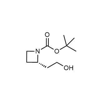 (S)-tert-Butyl 2-(2-hydroxyethyl)azetidine-1-carboxylate Structure