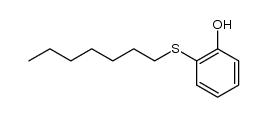 2-(heptylthio)phenol Structure