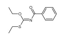 benzoyl-thiocarbonimidic acid diethyl ester结构式