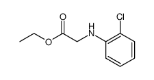 ethyl 2-((2-chlorophenyl)amino)acetate结构式