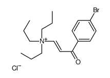 [3-(4-溴苯)-3-氧丙-1-炔基]三丙基氯化铵结构式