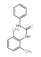 Thiourea,N-(2,6-dimethylphenyl)-N'-phenyl- Structure