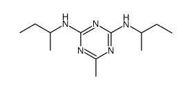 N,N'-di-sec-butyl-6-methyl-[1,3,5]triazine-2,4-diamine Structure