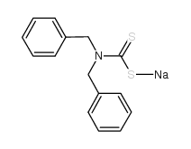 二苯基二硫代氨基甲酸钠(结构式