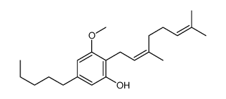 2-[(E)-3,7-Dimethyl-2,6-octadienyl]-3-methoxy-5-pentylphenol结构式