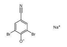 sodium 3,5-dibromo-4-hydroxyphenylcyanide结构式