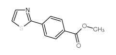 4-噻唑-2-苯甲酸甲酯结构式