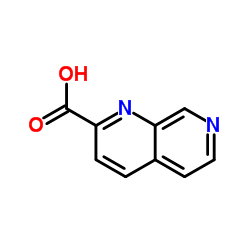 1,7-萘啶-2-羧酸结构式