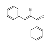 2-Propen-1-one,2-bromo-1,3-diphenyl-, (2Z)-结构式