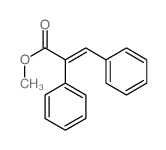 methyl 2,3-diphenylprop-2-enoate结构式
