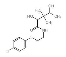Pentanamide,N-[2-[(4-chlorophenyl)thio]ethyl]-2,4-dihydroxy-3,3-dimethyl- (9CI)结构式