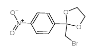 2-溴甲基-2-(4-硝基苯基)-1,3-二氧戊烷结构式