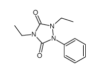 1,4-diethyl-2-phenyl-1,2,4-triazolidine-3,5-dione结构式
