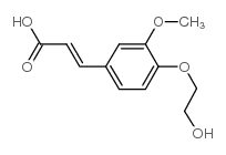 2-Propenoic acid,3-[4-(2-hydroxyethoxy)-3-methoxyphenyl]- picture