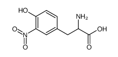 3-硝基-DL-酪氨酸结构式